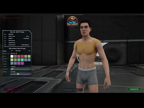 Early Galaxies Evolved character creation interface
